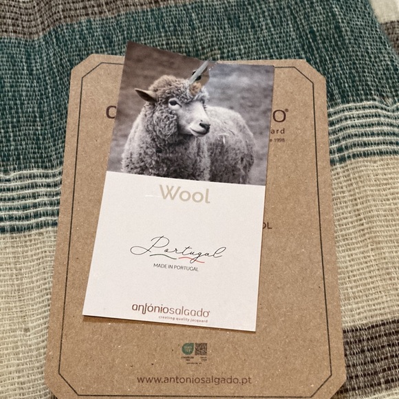 Antonio Salgado Wool/Cotton Throw NEW - Picture 3 of 9